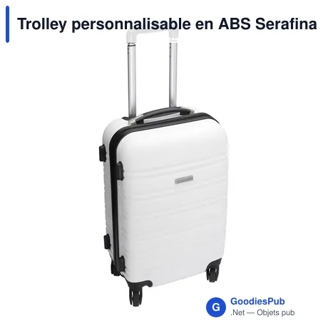 Trolley personnalisable en ABS Serafina avec logo