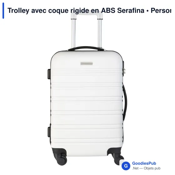 Trolley personnalisable en ABS Serafina avec logo - Image 2