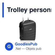 Trolley personnalisable en ABS Serafina avec logo - Miniature 3