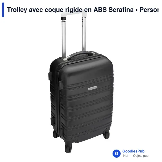 Trolley personnalisable en ABS Serafina avec logo - Image 3