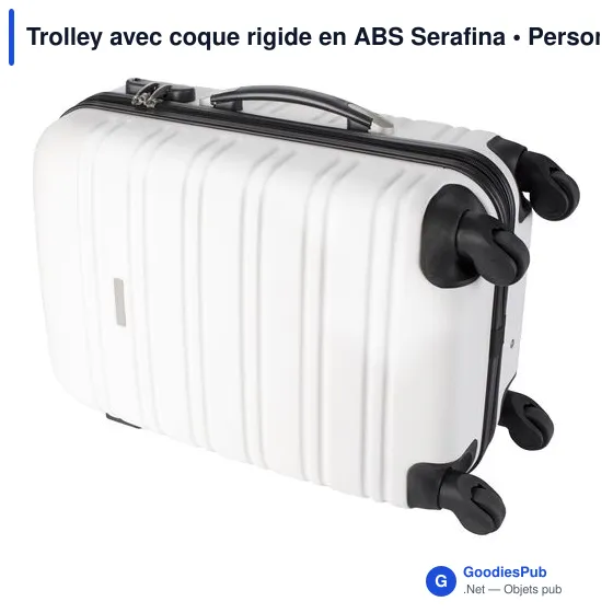 Trolley personnalisable en ABS Serafina avec logo - Image 4