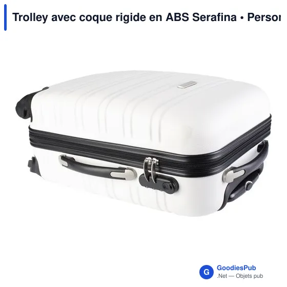 Trolley personnalisable en ABS Serafina avec logo - Image 6