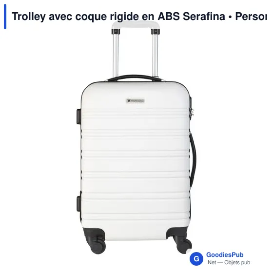 Trolley personnalisable en ABS Serafina avec logo - Image 8