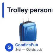 Trolley personnalisable avec coque rigide en ABS - Veronaavec logo - Miniature 1