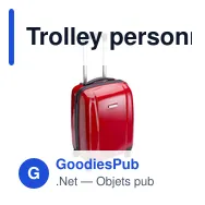 Trolley personnalisable avec coque rigide en ABS - Veronaavec logo - Miniature 4