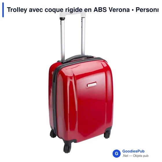 Trolley personnalisable avec coque rigide en ABS - Veronaavec logo - Image 4