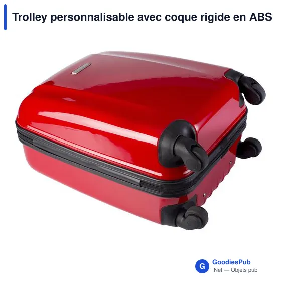 Trolley personnalisable avec coque rigide en ABS - Veronaavec logo - Image 5