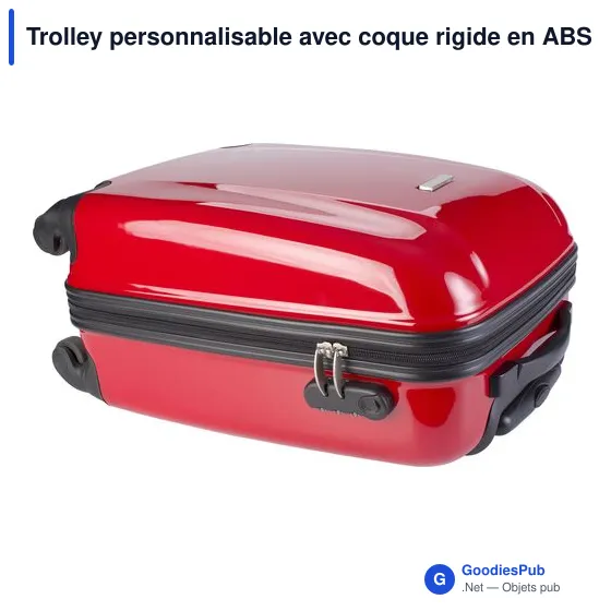 Trolley personnalisable avec coque rigide en ABS - Veronaavec logo - Image 6