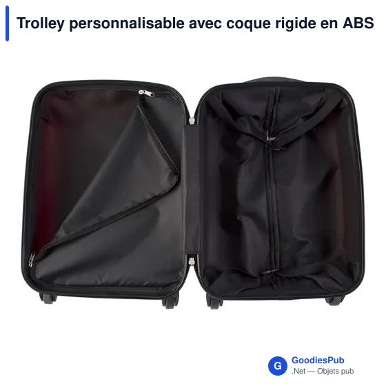 Trolley personnalisable avec coque rigide en ABS - Veronaavec logo - Image 7
