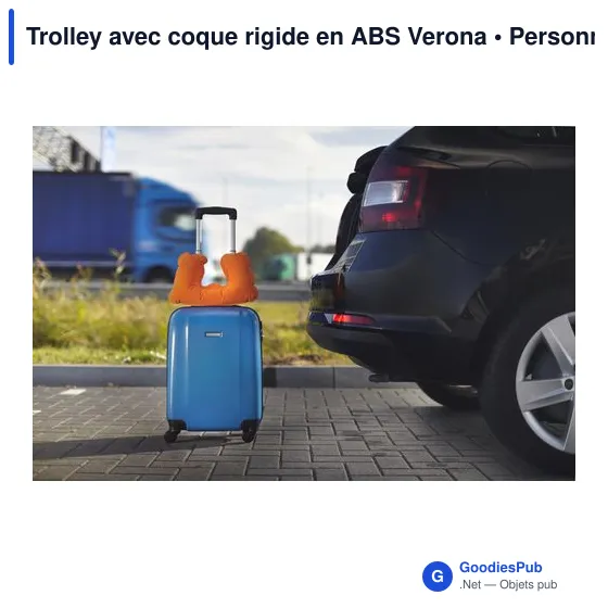 Trolley personnalisable avec coque rigide en ABS - Veronaavec logo - Image 8
