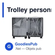 Trolley personnalisable Corbin avec logo pour vos voyages d'affaires - Miniature 12
