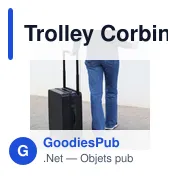 Trolley personnalisable Corbin avec logo pour vos voyages d'affaires - Miniature 5