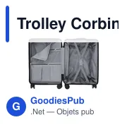 Trolley personnalisable Corbin avec logo pour vos voyages d'affaires - Miniature 6