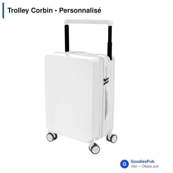 Trolley personnalisable Corbin avec logo pour vos voyages d'affaires - Image 7