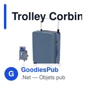 Trolley personnalisable Corbin avec logo pour vos voyages d'affaires - Miniature 8