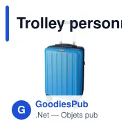 Trolley personnalisable en ABS avec coque rigide - Alaricavec logo - Miniature 2