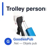 Trolley personnalisable en ABS avec coque rigide - Alaricavec logo - Miniature 3