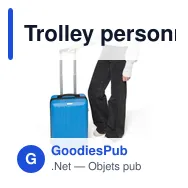Trolley personnalisable en ABS avec coque rigide - Alaricavec logo - Miniature 4
