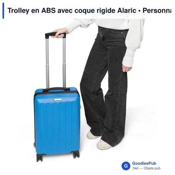 Trolley personnalisable en ABS avec coque rigide - Alaricavec logo - Image 4