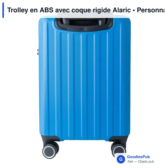 Trolley personnalisable en ABS avec coque rigide - Alaricavec logo - Image 5