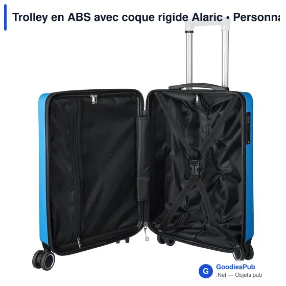 Trolley personnalisable en ABS avec coque rigide - Alaricavec logo - Image 6