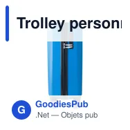 Trolley personnalisable en ABS avec coque rigide - Alaricavec logo - Miniature 7