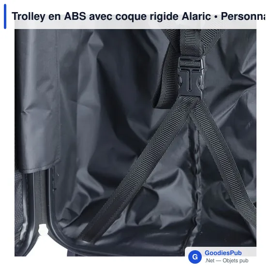 Trolley personnalisable en ABS avec coque rigide - Alaricavec logo - Image 9