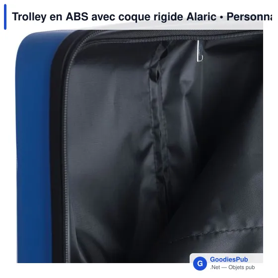 Trolley personnalisable en ABS avec coque rigide - Alaricavec logo - Image 10