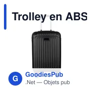 Trolley en ABS personnalisable avec logo - Modèle Elke - Miniature 1