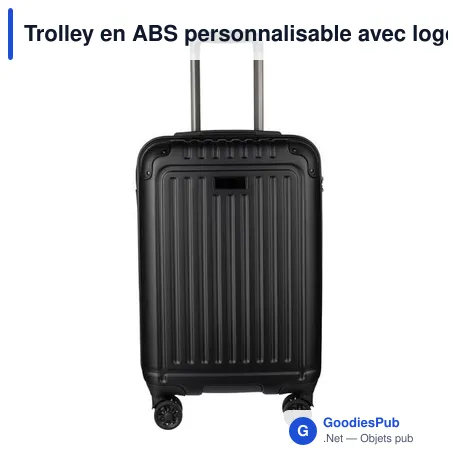 Trolley en ABS personnalisable avec logo - Modèle Elke