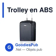 Trolley en ABS personnalisable avec logo - Modèle Elke - Miniature 2