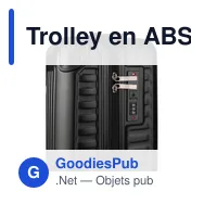Trolley en ABS personnalisable avec logo - Modèle Elke - Miniature 11