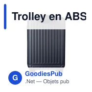 Trolley en ABS personnalisable avec logo - Modèle Elke - Miniature 12