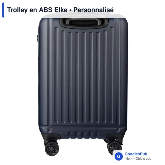 Trolley en ABS personnalisable avec logo - Modèle Elke - Image 12