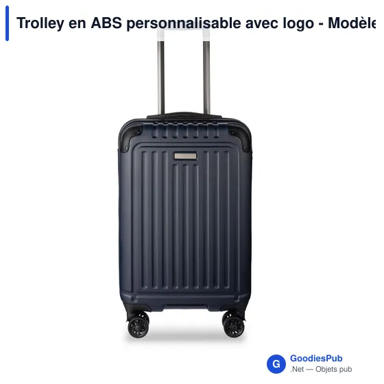 Trolley en ABS personnalisable avec logo - Modèle Elke - Image 4