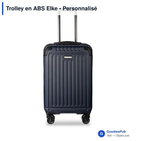Trolley en ABS personnalisable avec logo - Modèle Elke - Image 5