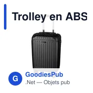 Trolley en ABS personnalisable avec logo - Modèle Elke - Miniature 6