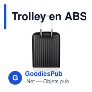 Trolley en ABS personnalisable avec logo - Modèle Elke - Miniature 8