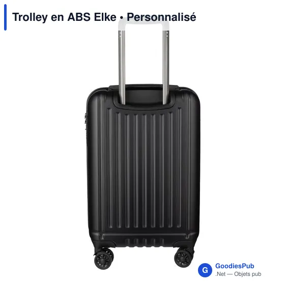 Trolley en ABS personnalisable avec logo - Modèle Elke - Image 8