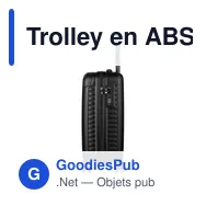 Trolley en ABS personnalisable avec logo - Modèle Elke - Miniature 9