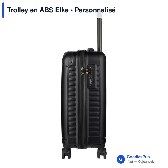 Trolley en ABS personnalisable avec logo - Modèle Elke - Image 9