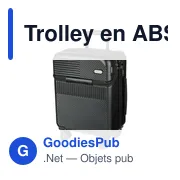 Trolley en ABS Ulf - Miniature 2