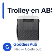 Trolley en ABS Ulf - Miniature 5