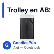 Trolley en ABS Ulf - Miniature 6