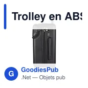 Trolley en ABS Ulf - Miniature 7