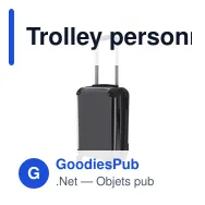 Trolley personnalisable avec logo - Valise Pletux - Miniature 4