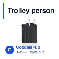 Trolley personnalisable avec logo - Valise Pletux - Miniature 5