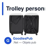 Trolley personnalisable avec logo - Valise Pletux - Miniature 7