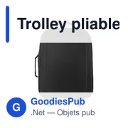 Trolley pliable personnalisable en EVA avec logo - Jordana - Miniature 1