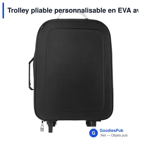 Trolley pliable personnalisable en EVA avec logo - Jordana